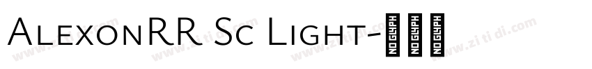 AlexonRR Sc Light字体转换